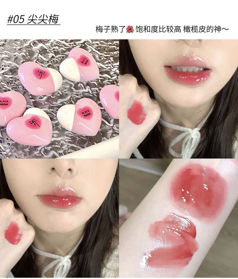 BLACK NANA heart lip gloss