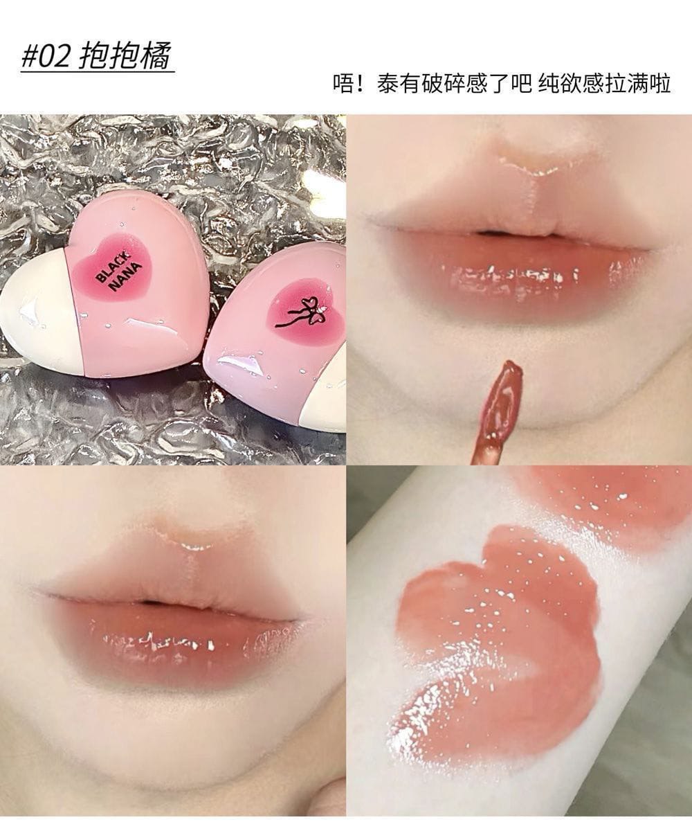 BLACK NANA heart lip gloss