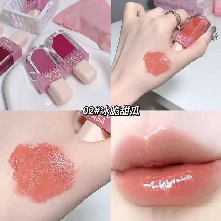 Magic Casa ice cream lipgloss tinted