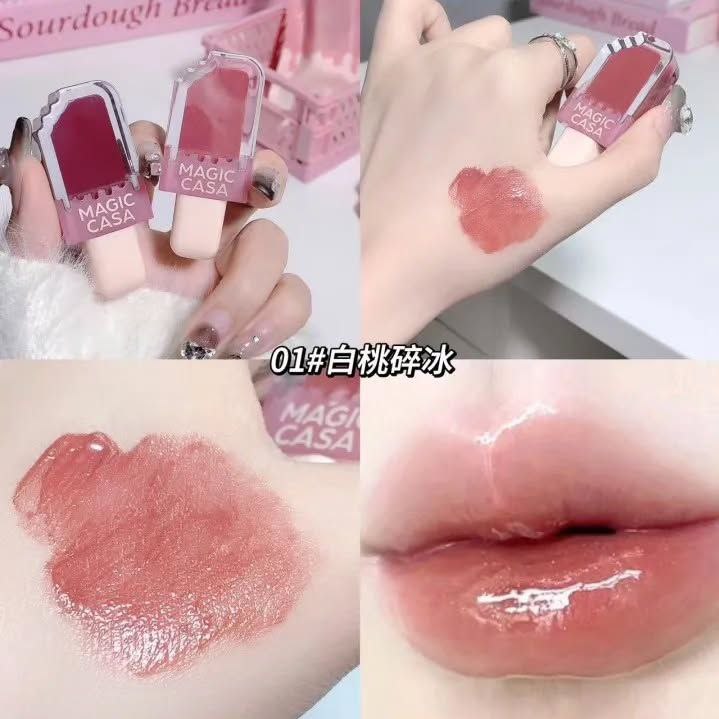 Magic Casa ice cream lipgloss tinted