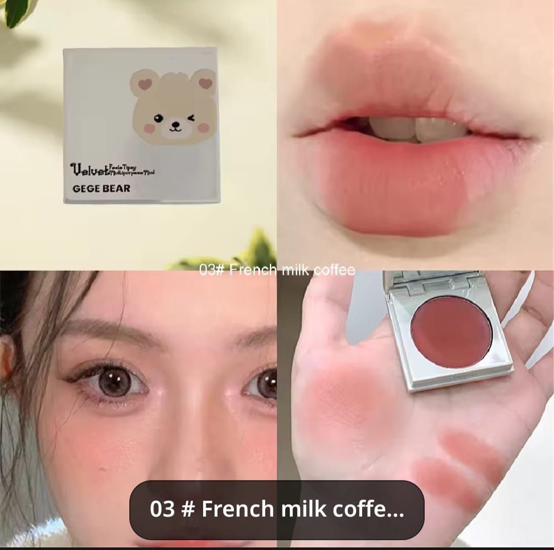 GEGE BEAR BLUSH & lip mud (2 in 1 )