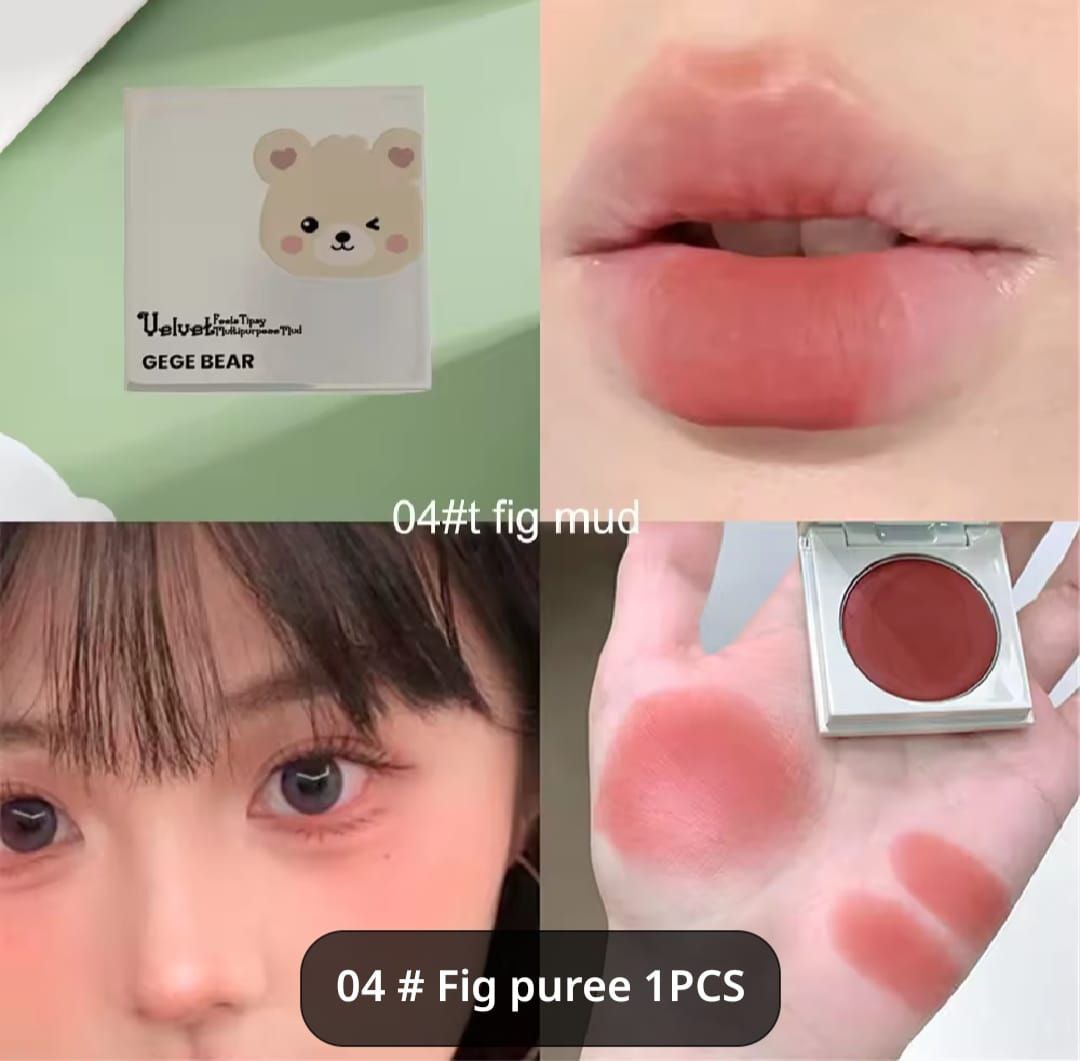 GEGE BEAR BLUSH & lip mud (2 in 1 )