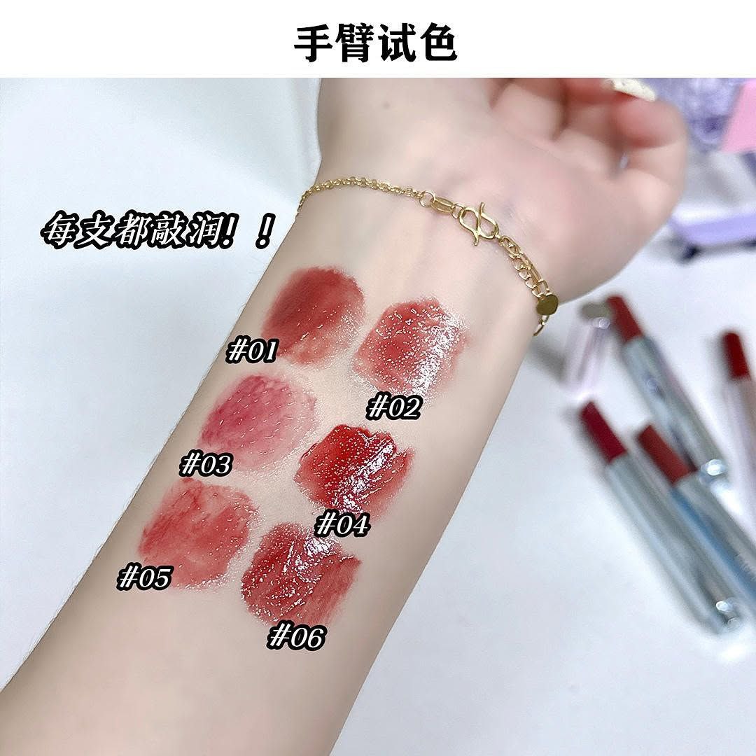 Cappuvini slim press mirror lipstick glossy