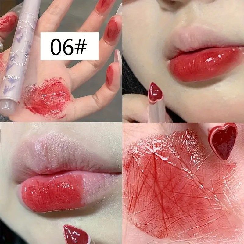 A aGEGE BEAR HEART SHAPED LIPSTICK / LIPGLOSS