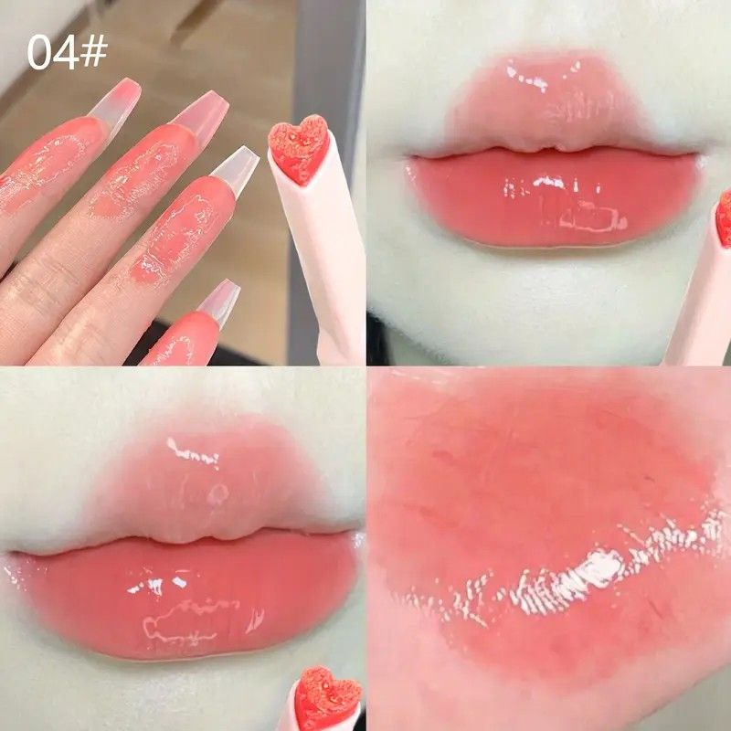 A aGEGE BEAR HEART SHAPED LIPSTICK / LIPGLOSS