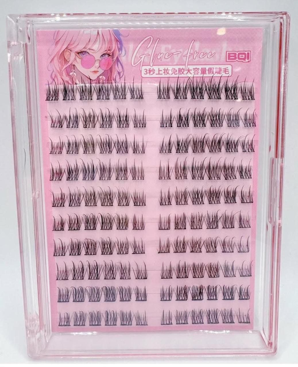 FAKE EYE EYELASHES Glue Free Self Adhesive big box 120 pcs