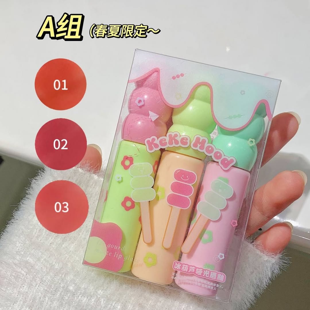 Kekemood velvet lipmud set 3 pcs