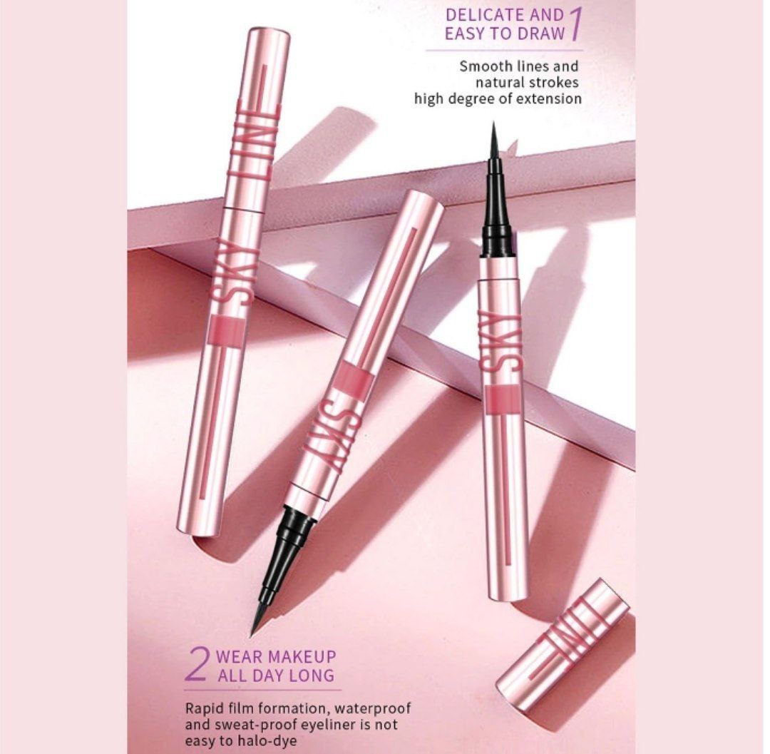 A Eyeliner + Lipgloss + Mascara pack of 3