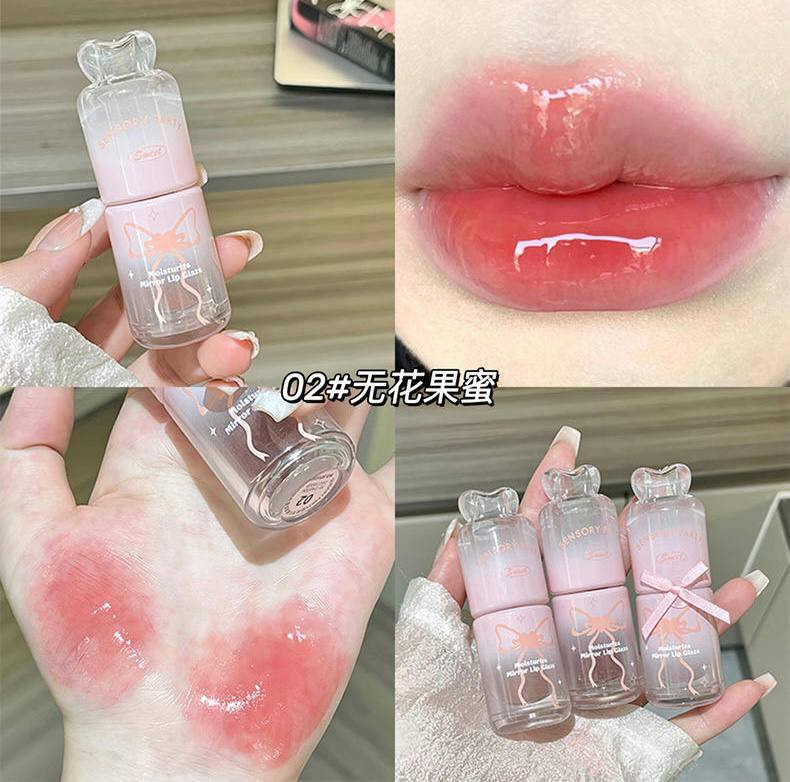 A sensory party moisturizing mirror lip Glaze