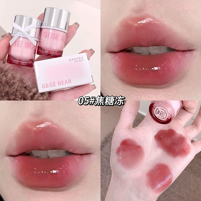 A Gege bear cute cube lipgloss