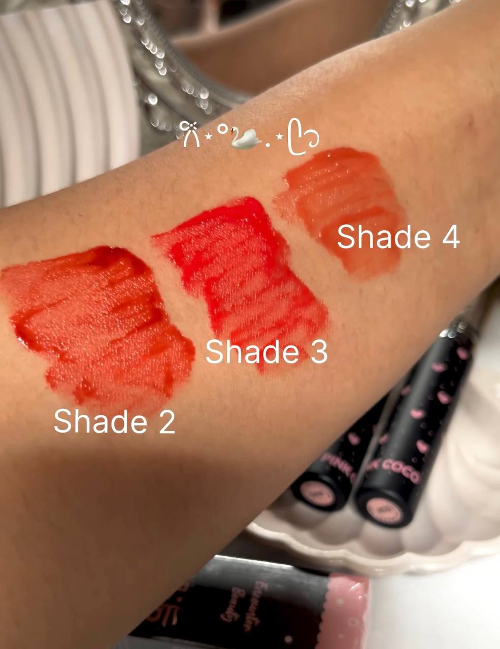 A Pink Coco tinted lipgloss