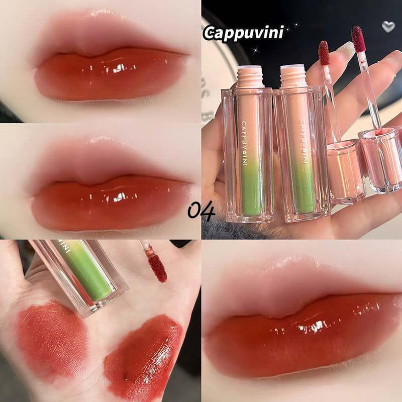 A Cappuvini Lip Glaze Glass Mirror- Moisturizing & Shinny Lip Gloss
