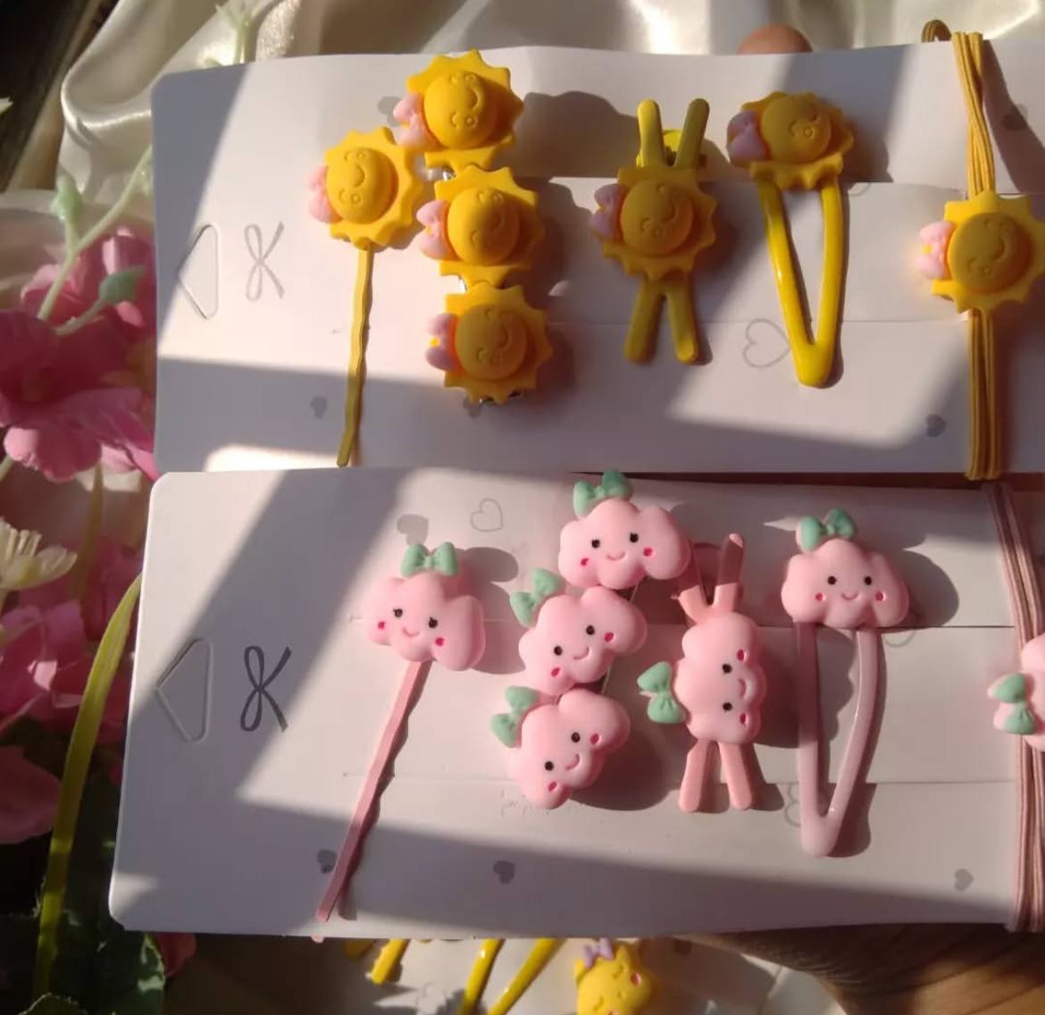 Cute hair clip card