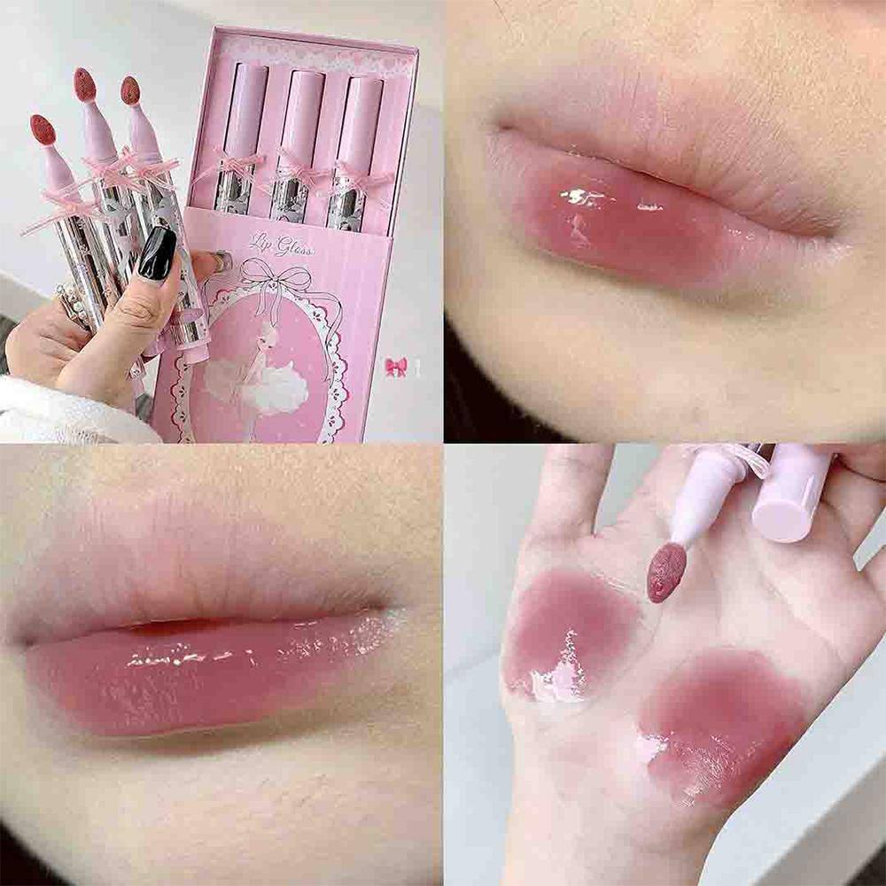 A gege bear bow lace gloss 3 pcs box