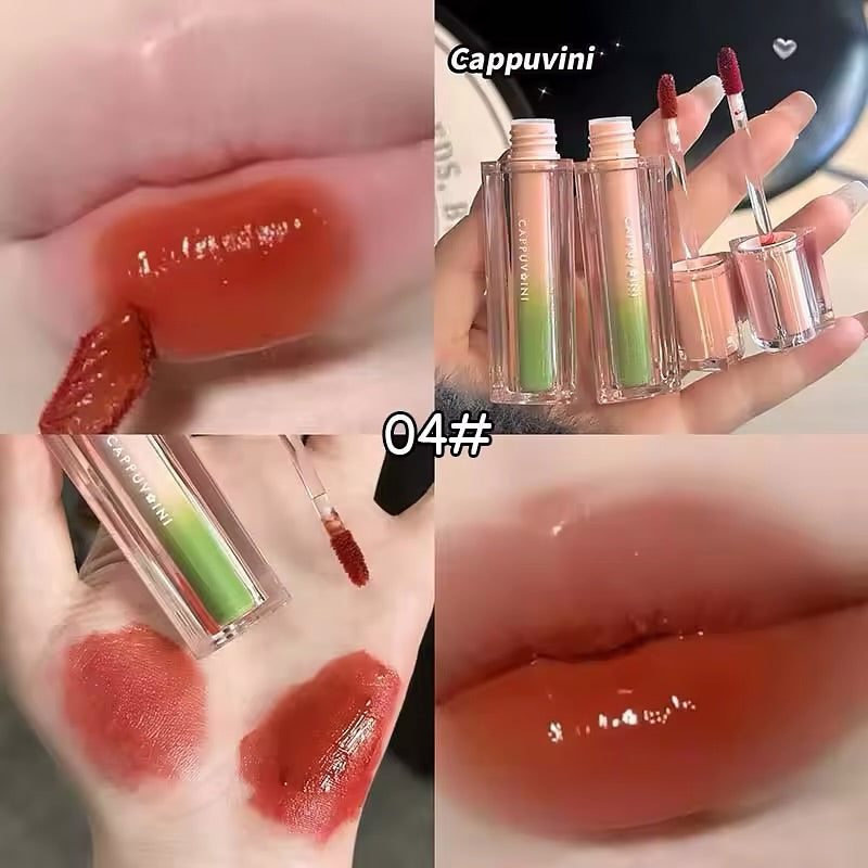 A Cappuvini Lip Glaze Glass Mirror- Moisturizing & Shinny Lip Gloss