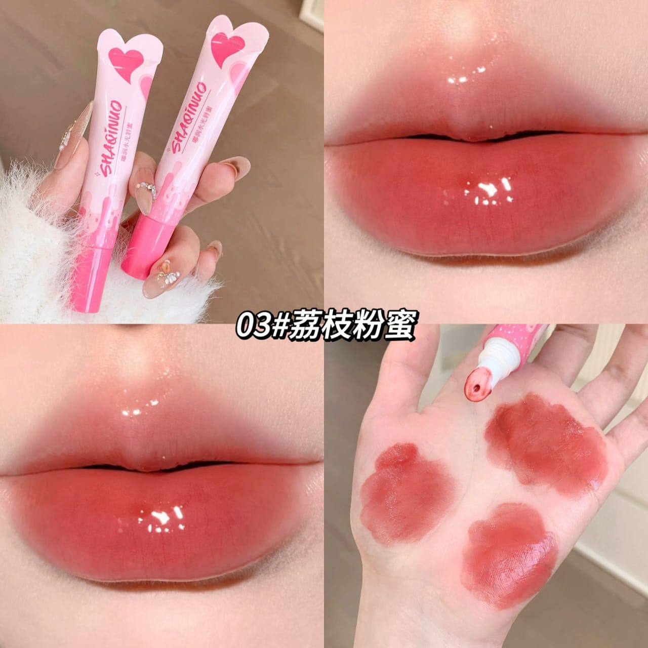 Shaquino lipgloss 6 pcs set