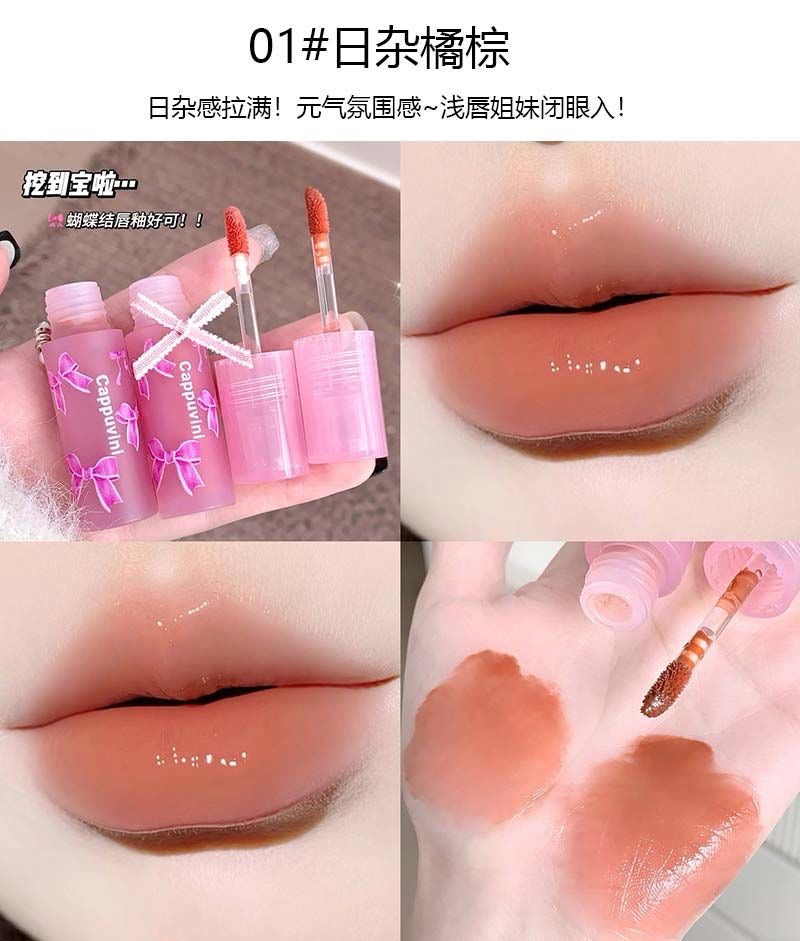 Cappuvini lipgloss & lipmud lipstick 4 pcs box