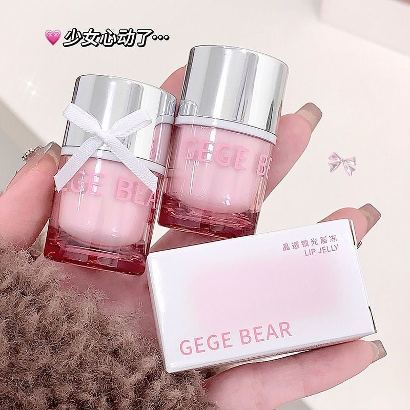 A Gege bear cute cube lipgloss