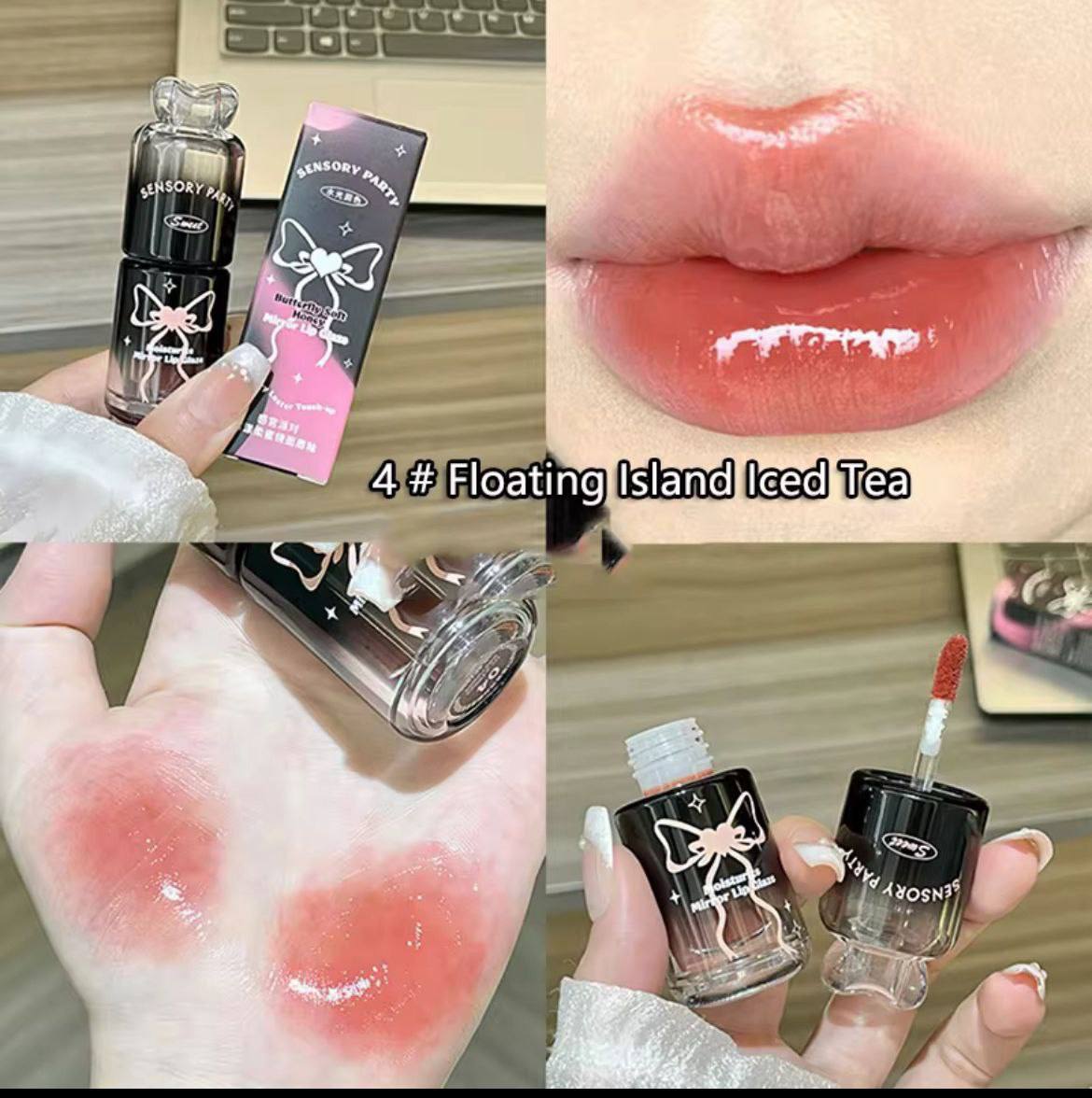 A sensory party moisturizing mirror lip Glaze
