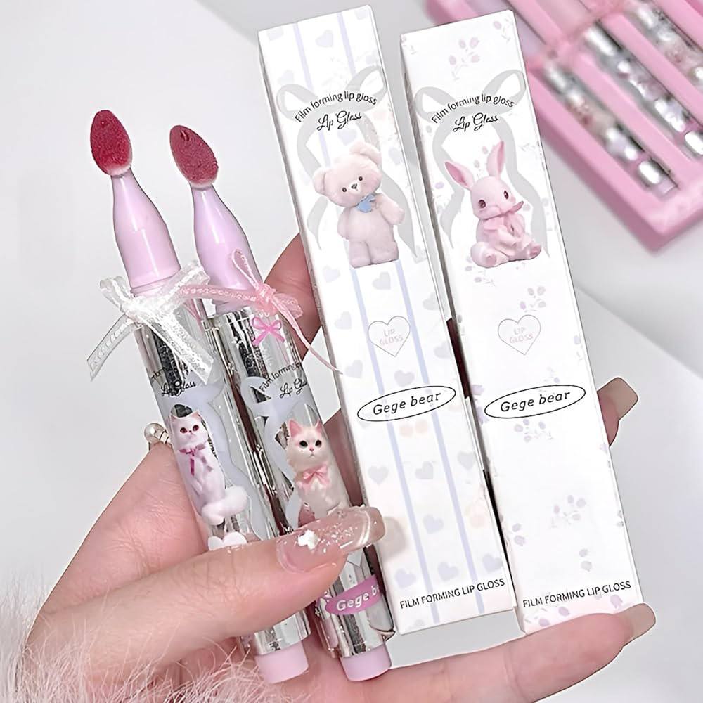 A gege bear bow lace gloss 3 pcs box