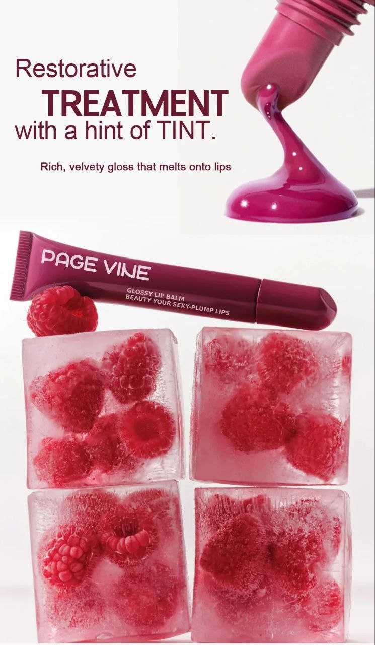 PAGE VINE PEPTIDE LIPTINT & shea butter moisturizing LIPGLOSS