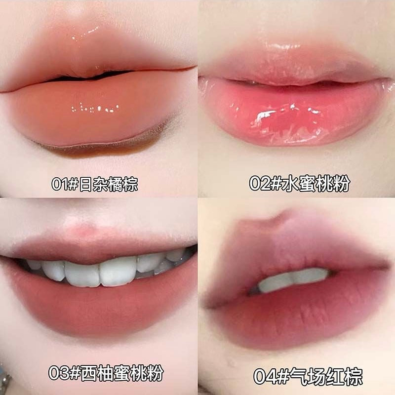 Cappuvini lipgloss & lipmud lipstick 4 pcs box