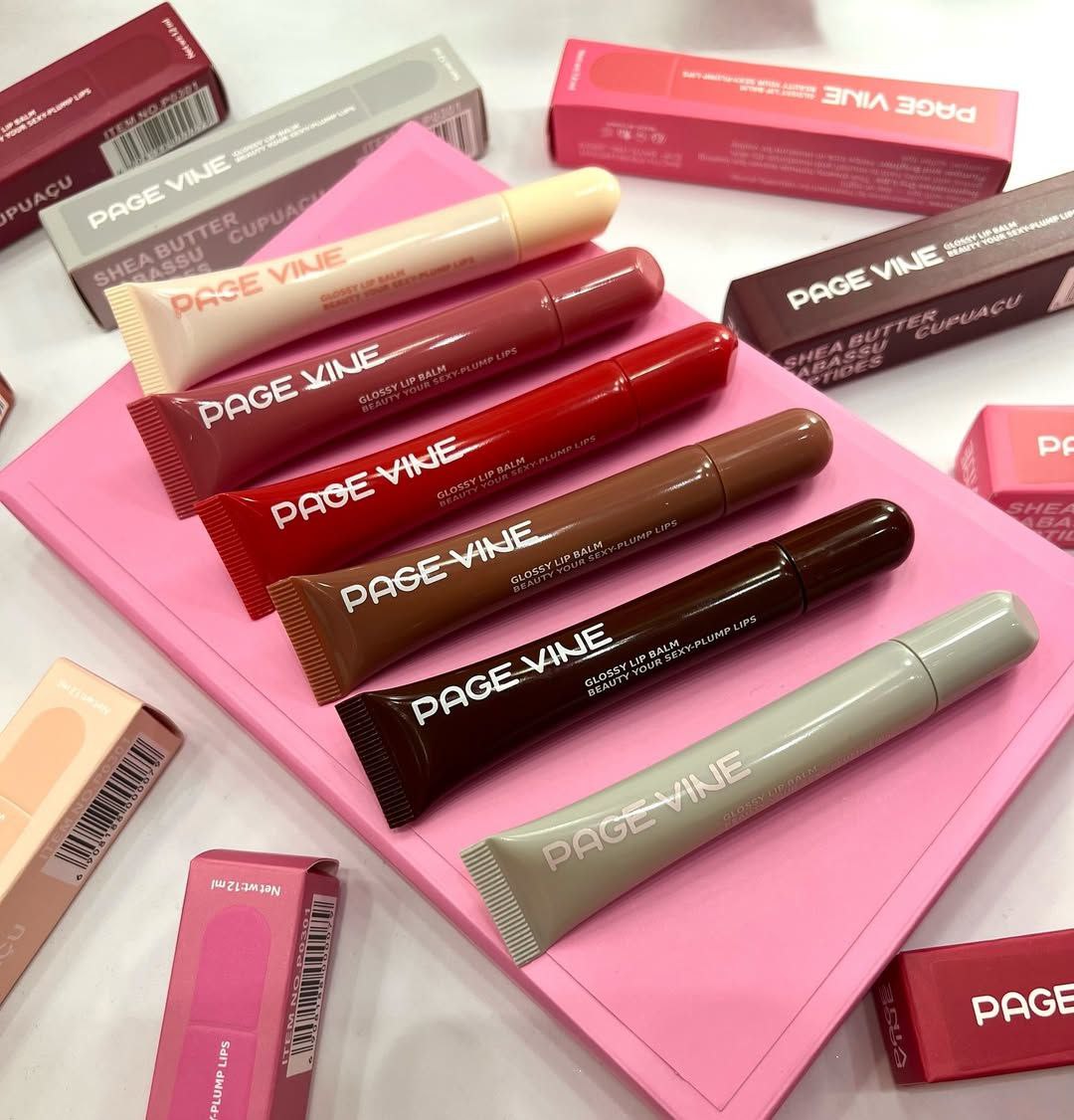 PAGE VINE PEPTIDE LIPTINT & shea butter moisturizing LIPGLOSS