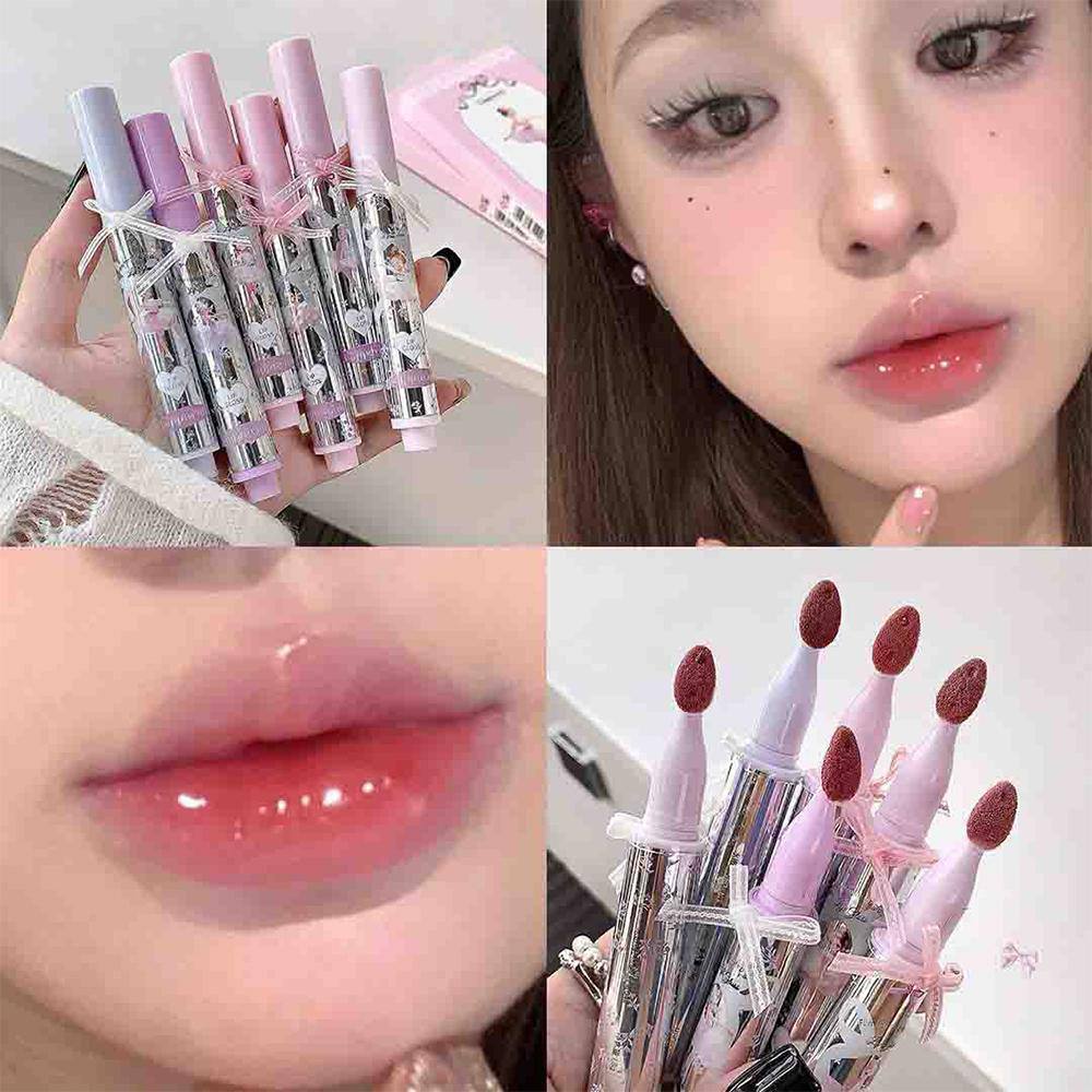 A gege bear bow lace gloss 3 pcs box