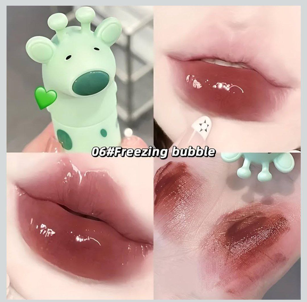 A Gege bear bright lipglaze