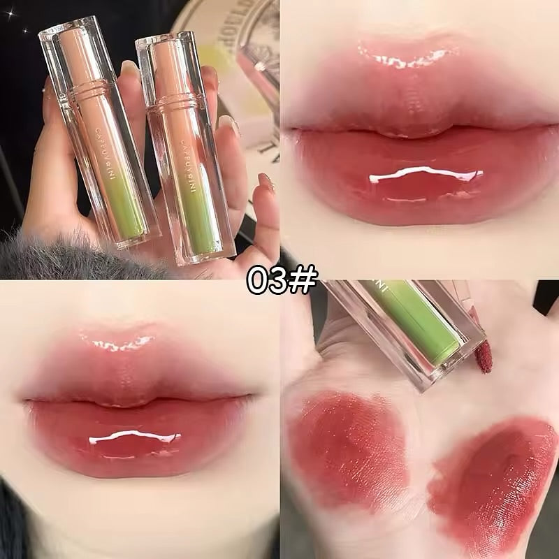A Cappuvini Lip Glaze Glass Mirror- Moisturizing & Shinny Lip Gloss