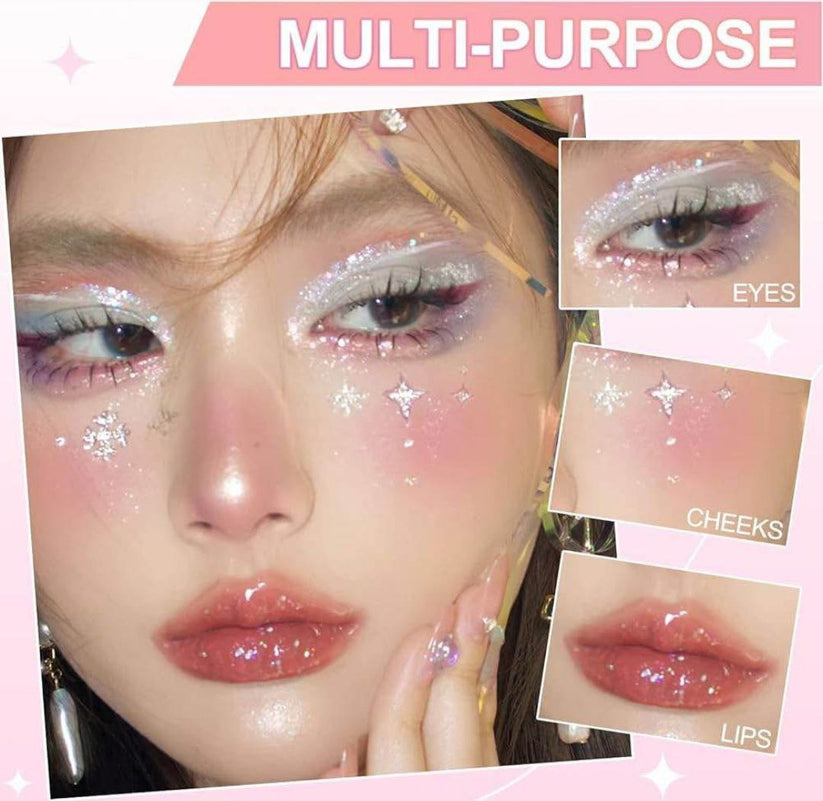 Shaqinuo eye glitter highlighter star ✨
Set 6 pcs