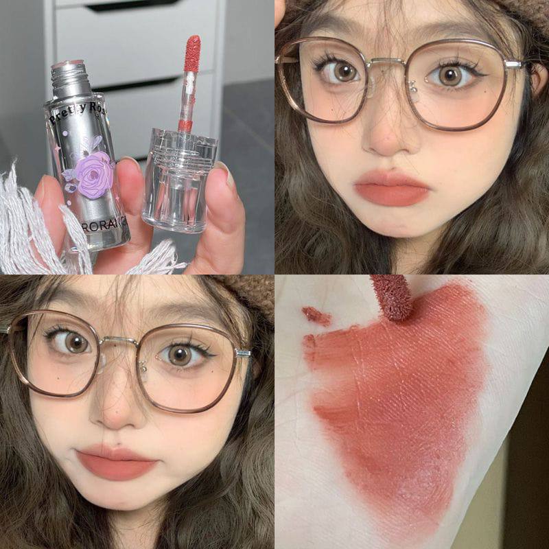 Herorange pretty rose lipmud lipstick