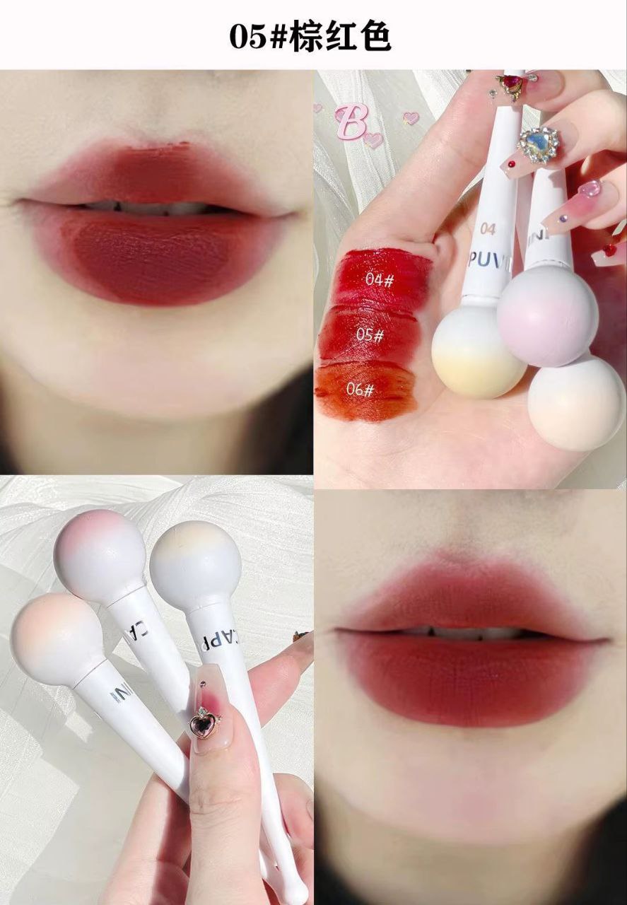 A Cappuvini velvet smooth lipmud lipstick
Set 6 pcs