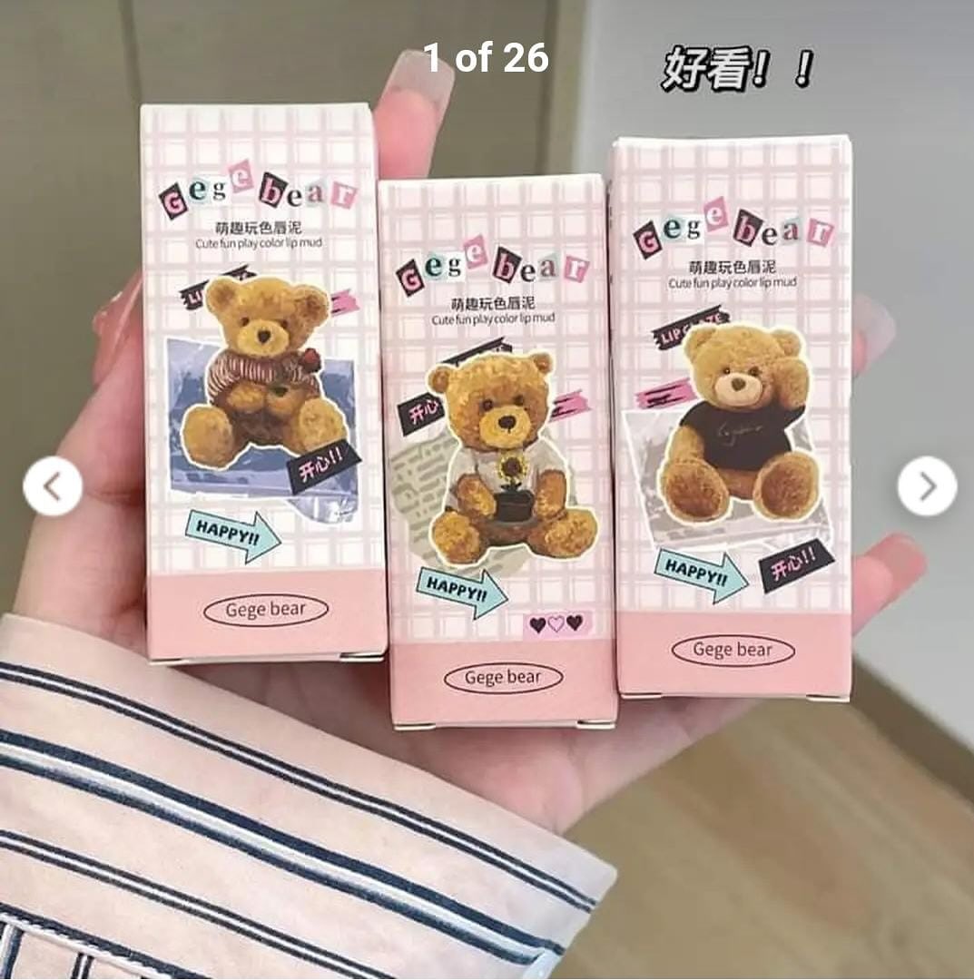 Gege bear Teddy lipmud