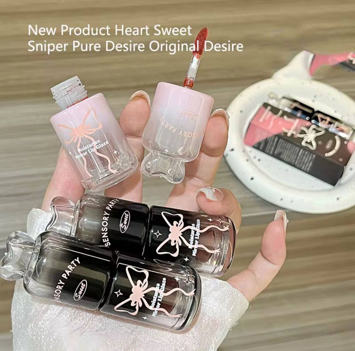 A sensory party moisturizing mirror lip Glaze