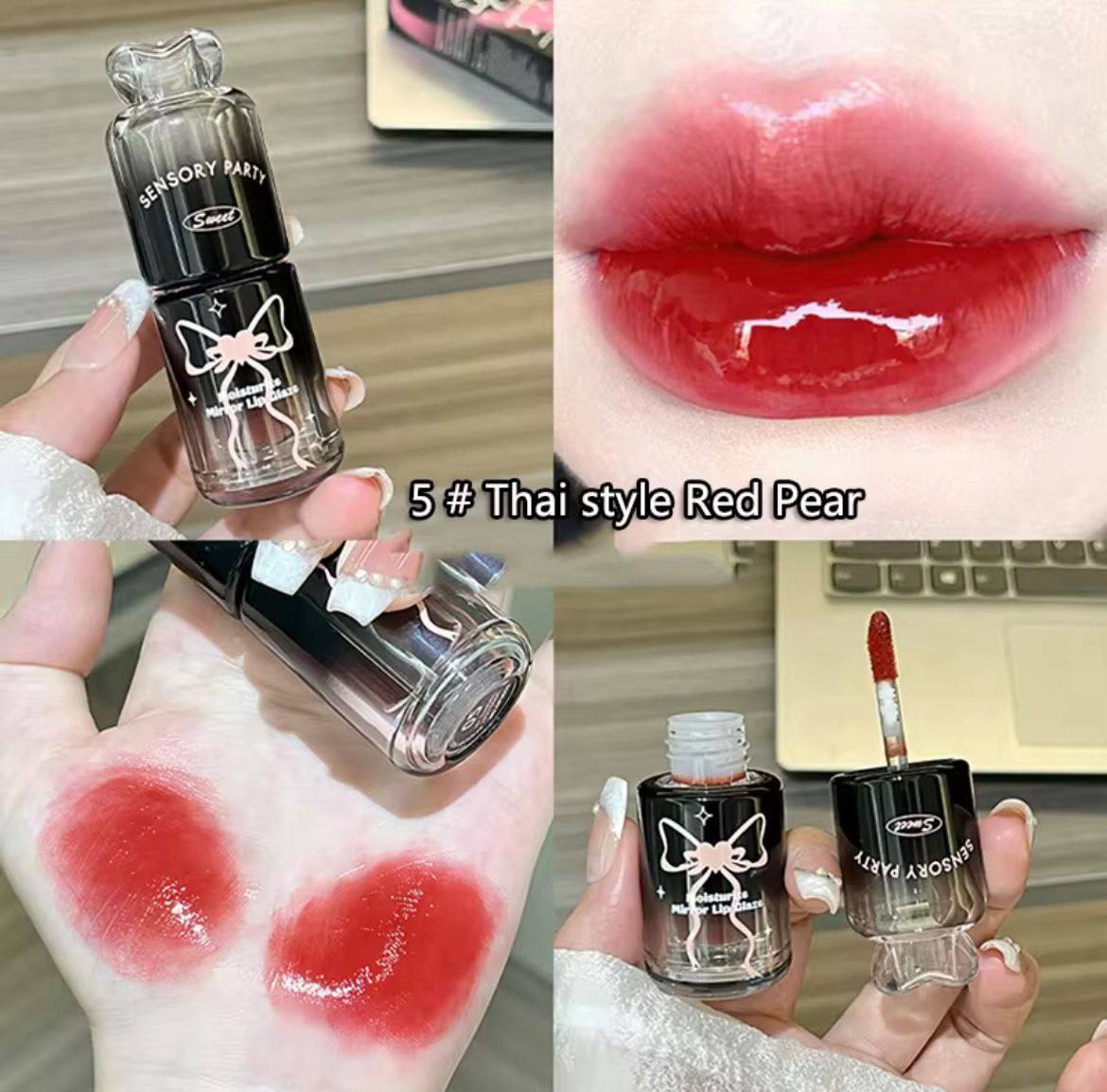 A sensory party moisturizing mirror lip Glaze