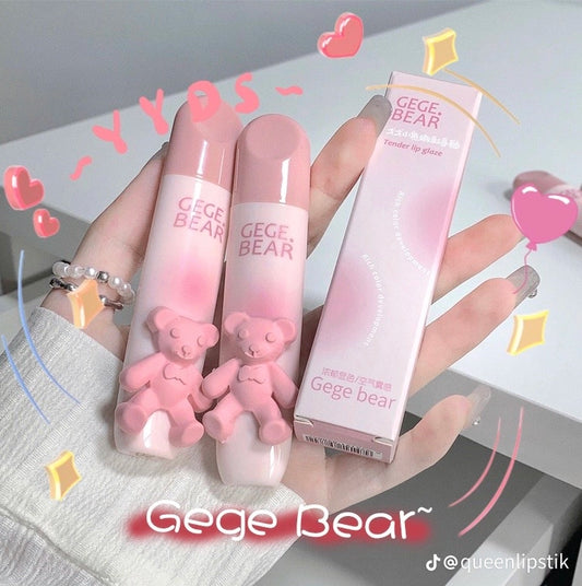 A aGege bear teddy velvet smooth lipmud