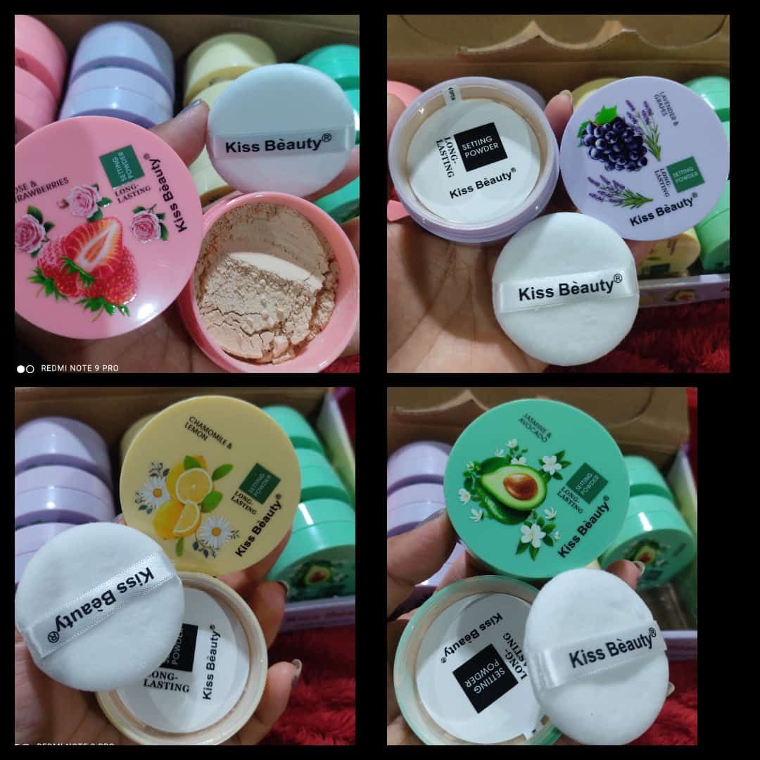 Kiss Beauty setting powder long lasting / oil control + free pad
