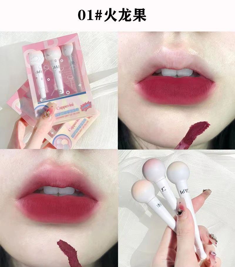 A Cappuvini velvet smooth lipmud lipstick
Set 6 pcs