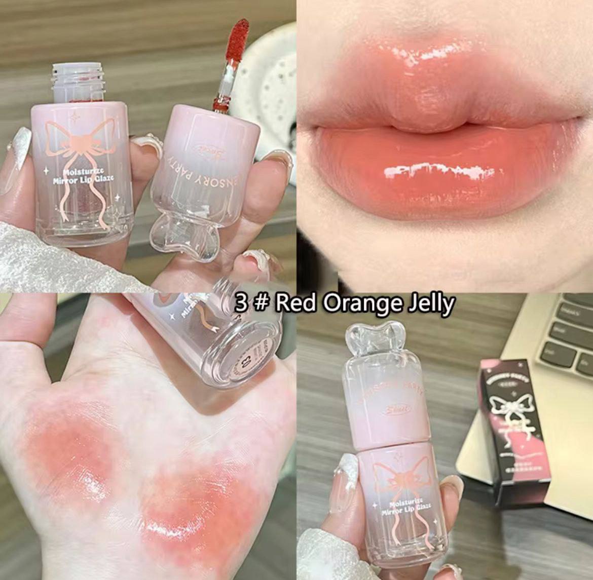 A sensory party moisturizing mirror lip Glaze