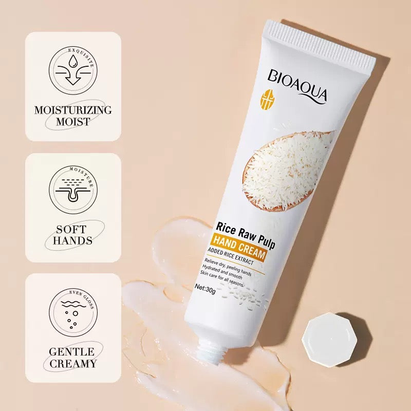 Bioaqua rice 🌾 hand cream 30g