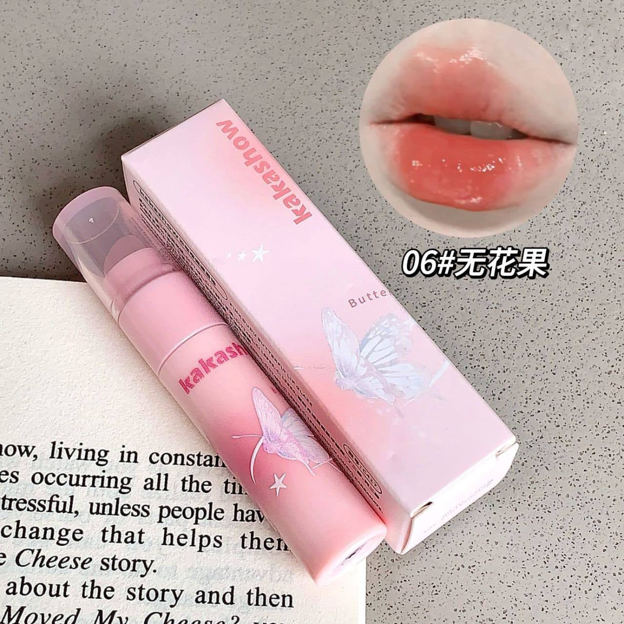 A aKaka show gloss with silicon applicator + brush stick ( 2 applicator )