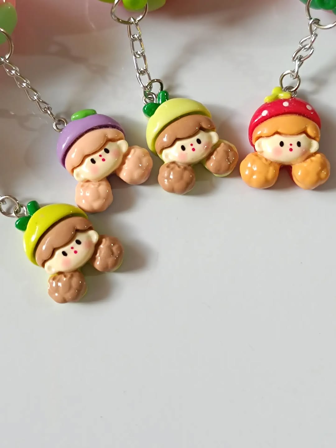 Strawberry girly with  chain lip balm