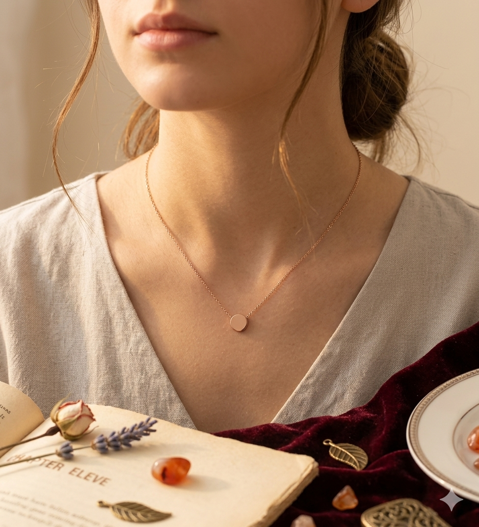A Minimalist pendant necklace ( random )