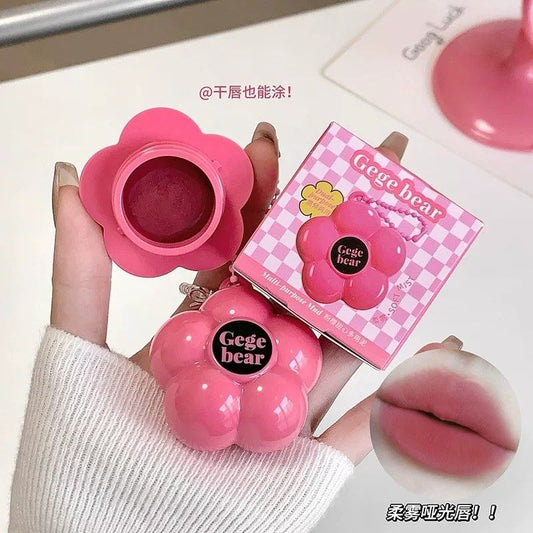 A Gegebear pink cherry lipmud & cheeks 🌷