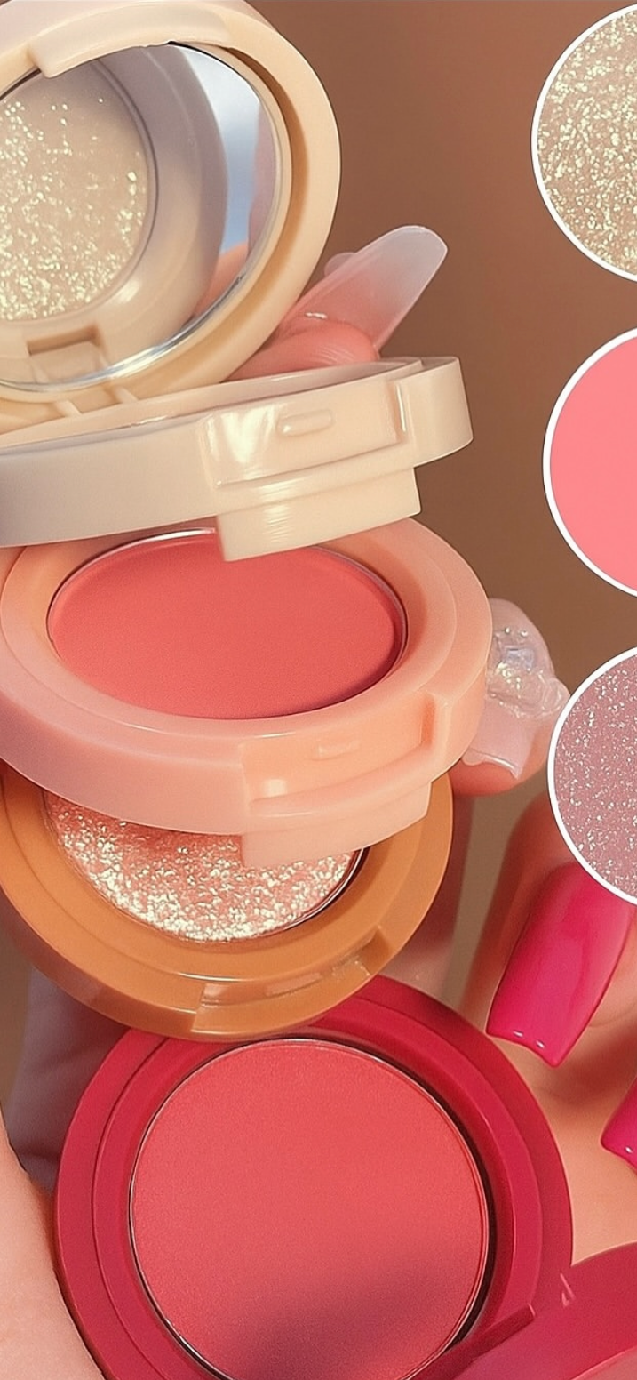 A Blusher & highlighter 3 in 1