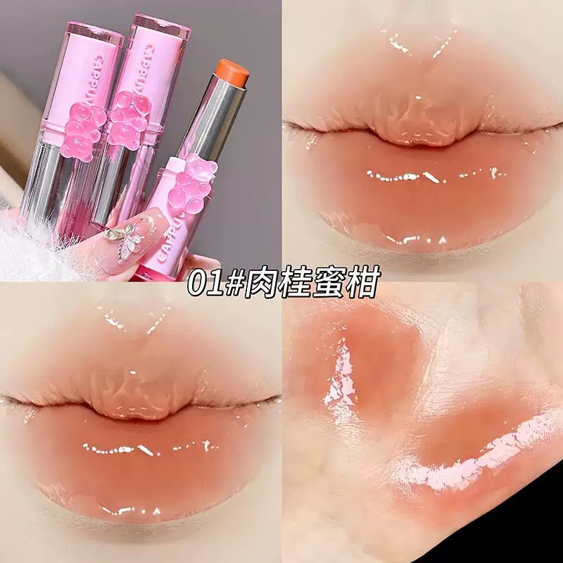 A cappuvini gummy bear mirror lip gloss