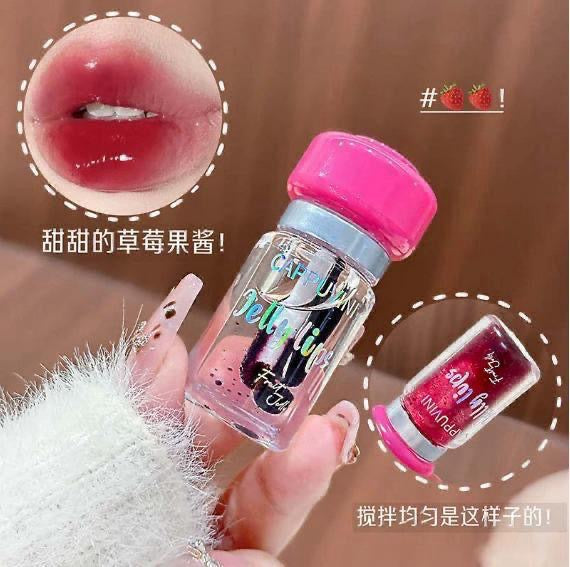 Cappuvini  jelly lips 💋 mushroom transculent lipgloss