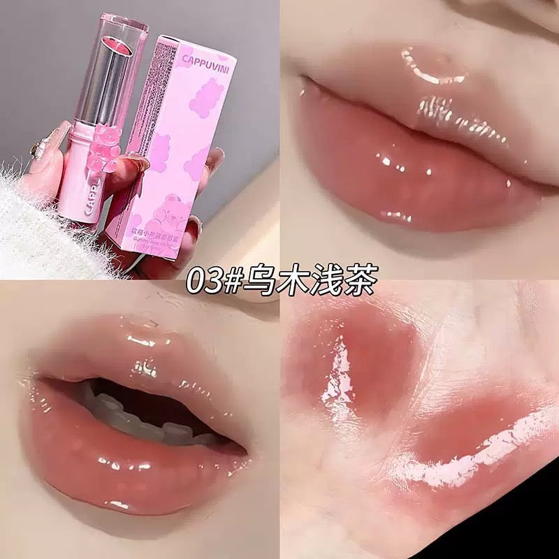 A cappuvini gummy bear mirror lip gloss