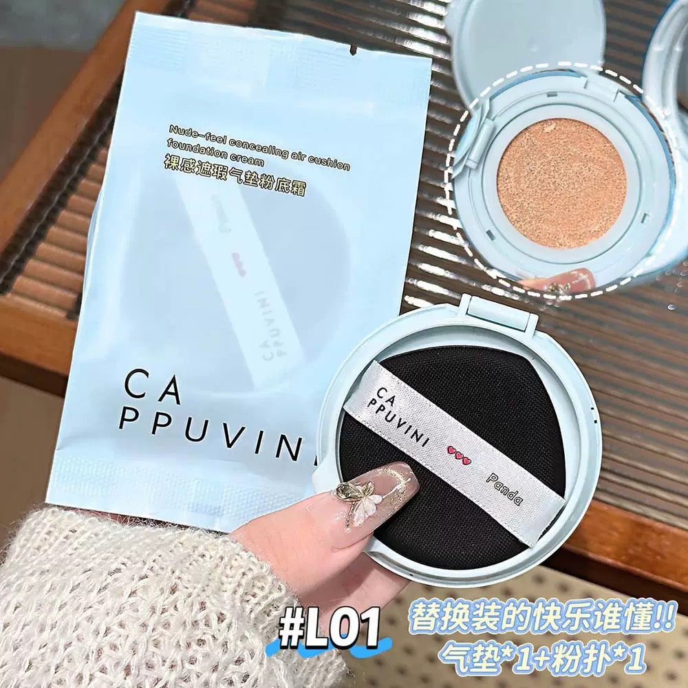 Cappuvinni cushion foundation with charm 🧚🏻